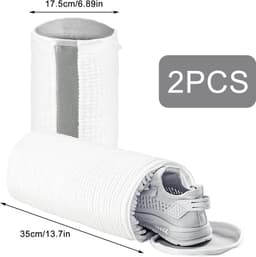 Unyqoos® Herbruikbare waszakken voor schoenen met ritssluiting voor wasmachinebescherming — thumbnail 2