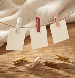 Mini Knijpers Vintage - 30 Kleine Knijpertjes voor Kaarten of Foto's — thumbnail 2
