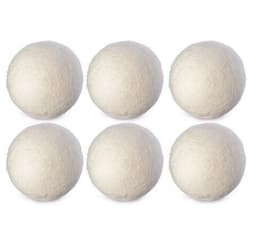 Duurzame wollen droger ballen - Drogerballen - Dryer balls - Wasdroger ballen - Ballen voor snellere droogtijd - Drogerbollen - 6 stuks — thumbnail 4