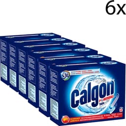 Calgon 3 in 1 Powerball Tabs Wasmachine Reiniger en Anti kalk - 55 Tabletten x6 — thumbnail 1