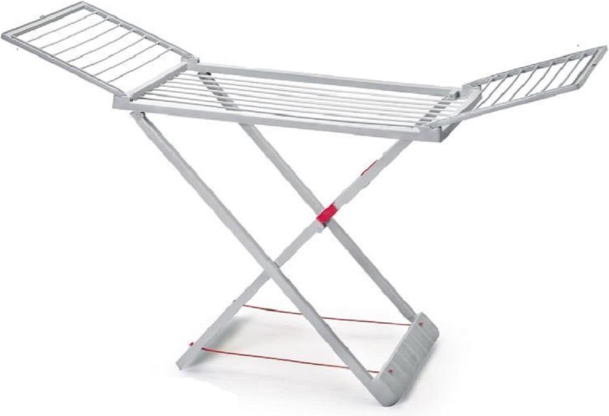 PlasticForte Wasrek - grijs - kunststof - 180 x 108 cm - staand/inklapbaar - droogrek — afbeelding 1