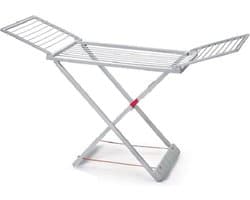 PlasticForte Wasrek - grijs - kunststof - 180 x 108 cm - staand/inklapbaar - droogrek — afbeelding 1
