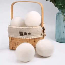 Drogerballen XL - 100% Schapenwol - Wasdrogerballen - 6 stuks - Zero Waste - Duurzaam - Natuurlijke en herbruikbare wasverzachter - Verkort de droogtijd en maakt de was zacht en fris — thumbnail 3