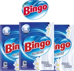 Bingo Automat Ultra White 5,4 KG - (12 x 450G) - Waspoeder - Voordeelverpakking - Ultra White - Wasmiddel — thumbnail 1