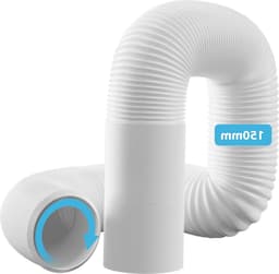 150 mm - 15 m lengte voor airconditioning afvoer - PP flexibele afvoerbuis - hittebestendig - compatibel met draagbare AC's — thumbnail 1