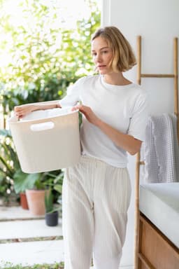 Curver Softex Wasmand - 45 liter - 57x37x27cm - Beige — thumbnail 2