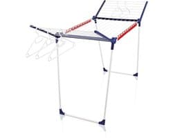 Leifheit wasrek Pegasus 200 Solid - drooglengte 20m - wasgoed droogrek - vleugelwasdroger - 4 houders - 5 hangers - Amazon Exclusive