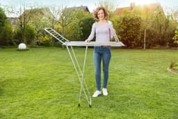 Aluminium Wasrek - 157337 Vileda - 100 Wasrek - 20 M Drooglijn Lengte - Wit - 585 x 195 x 131 cm — thumbnail 5