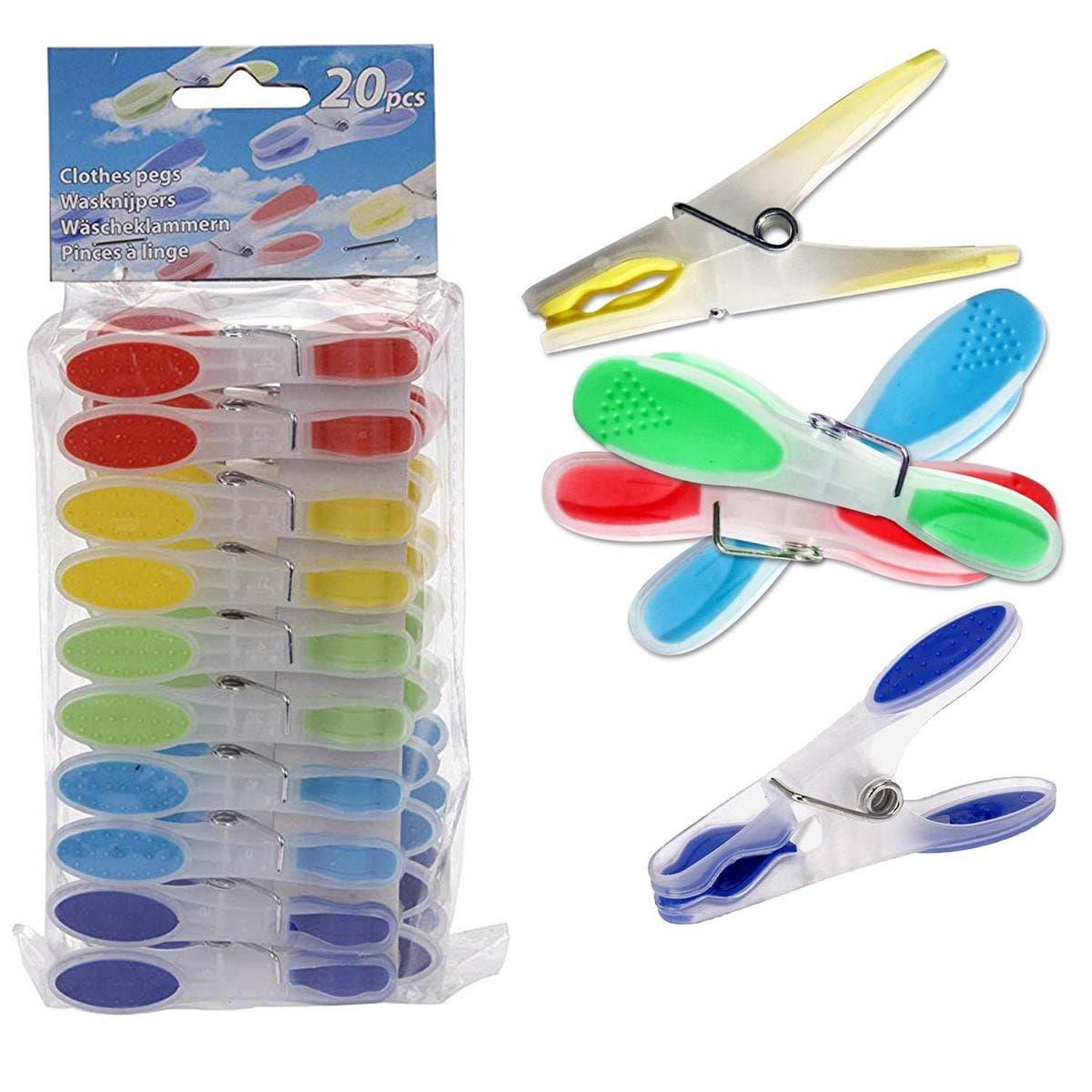 Wasknijpers in zak - 20 stuks — afbeelding 1