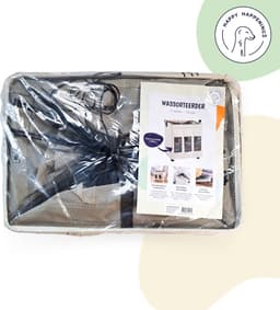 Wasmand 3 Vakken - Wassorteerder - 95L - Opvouwvare Wasmand - Wit - Inklapbare - Op Wielen - Met Hengsel - Voor Badkamer, Babykamer, Slaapkamer - Opbergmand - Speelgoedmand — thumbnail 3