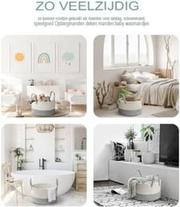 Heupwasmand - Wasmand Ergo - Ergonomische Wasmand - Grijs - 40 x 25 CM — thumbnail 5