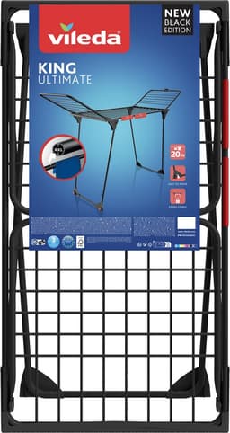 Vileda King Ultimate Droogrek (Black Edition) - Tafel Droogrek - 20 m drooglengte - XXL waslijnen — thumbnail 2