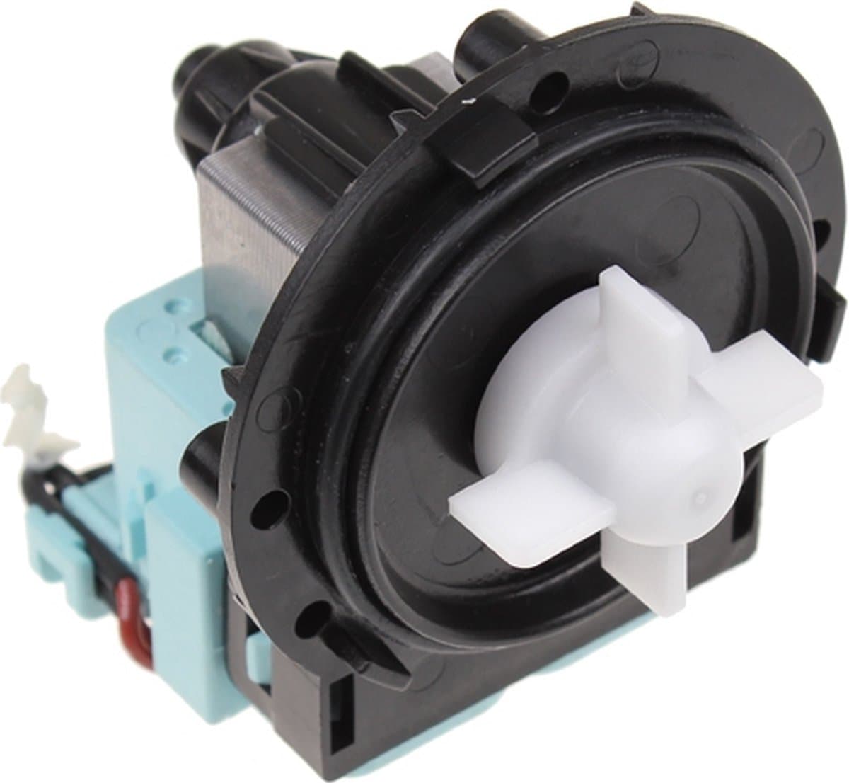 Europart Universel Robinet de vidange Pompe à Base avec Drap-Housse Toc et vis de Fixation/Twin Plug-in/Bas positionné Dos à la Route Bornes, 220–240 — afbeelding 1