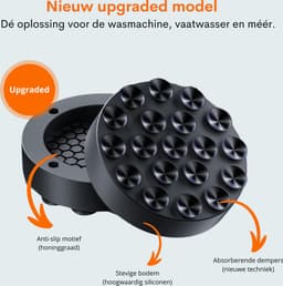 FLOOQ Wasmachine Dempers Pro Upgraded - Wasmachine Verhoger - Geschikt voor Wasmachine en Droger - 4 stuks — thumbnail 5