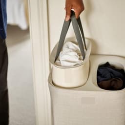 Dubbele Wasmand - Wasmand 2 Vakken - Laundry Bag - 60L — thumbnail 3