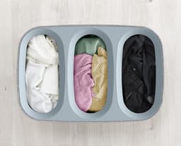 Wasmand 3 Vakken - Wassorteerder - Wasmand 3 Vakken Wassorteerder - Wassorteerder 3 Vakken - Wasmand Vakken — thumbnail 3