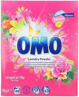 Omo Tropical Waspoeder - 100 wasbeurten - 5kg - Wasmiddel — thumbnail 1