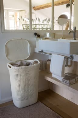 Curver Knit Wasmand met deksel - 57 l - set van 2 -Bruin — thumbnail 3