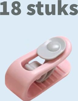Dekbedclips - Dekbed Klemmen - Dekbed Clips - 18 STUKS - Knijpers - Laken - Deken - Roze — thumbnail 1