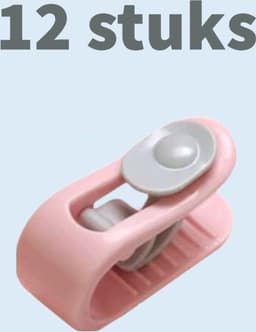 Dekbedclips - Dekbed Klemmen - Dekbed Clips - 12 STUKS - Knijpers - Laken - Deken - Roze — thumbnail 3
