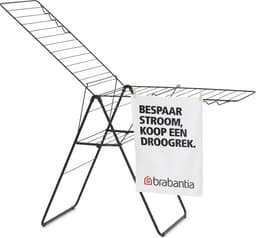Brabantia HangOn Droogrek 25m - Inklapbaar Wasrek - met Wasknijpertasje - Matt Black — thumbnail 4