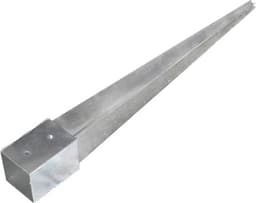 vidaXL - Grondpinnen - 12 - st - 10x10x91 - cm - gegalvaniseerd - staal - zilverkleurig — thumbnail 5