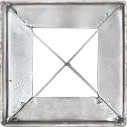vidaXL - Grondpinnen - 6 - st - 10x10x76 - cm - gegalvaniseerd - staal - zilverkleurig — thumbnail 3