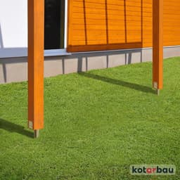 Grondanker - Paalhouder Paalvoet - Hekwerk Plaatsen - Verstelbaar Verzinkt Staal - 70 cm - Goudkleurig — thumbnail 2
