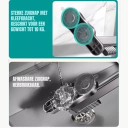 Quvo® Wanddroogrek Inklapbaar - Wanddroogrek - Grijs - ‎6cm x 58cm x 17cm — thumbnail 5