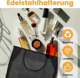 Ophangbare Wasknijperzak met Klittenbandsluiting - Handige Waszak voor Binnen en Buiten — thumbnail 5