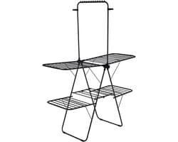 Verticaal Wasrek - Kledingdroger Toren - Ruimte Besparen - Grote Droogcapaciteit - 160x68x205 cm - Zwart — afbeelding 1