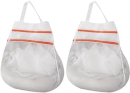 Waszak - 2 Stuks - Waszakken - Waszakjes - Wasnetten - Netwaszakken - Waszakjes Met Rits - Beschermzak voor Wasmachine - Laundry Bag - Kledingzakjes - Wassorteerder - Waszak Voor Delicate Stoffen - Voor Thuis, Slaapzaal, Hotel, Reizen - 30*30cm — thumbnail 1