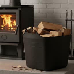 Excellent houseware flexibele kuip / emmer - 2x - zwart - 25 l - kunststof - 40 x 35 cm - met handvatten — thumbnail 2