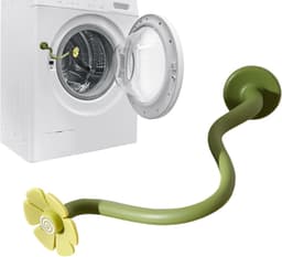 Deur Steun - Wasmachine Accessoire - Lucht Circulatie - Bloem Design Magnetisch - 16 cm Hoog - Roze Groen Blauw — thumbnail 1