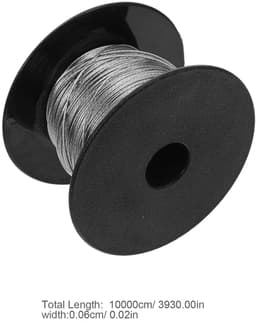 Waslijn Ophangkabel - Drooglijndraad Staalkabel - Buiten Kleding Drogen - Roestvrij Staal 30kg - 100 Meter Lengte - Zilver — thumbnail 5