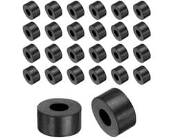 Rubberen afstandhouders - Anti-vibratie bussen - Bevestigingen dempen - Hoge belastbaarheid - 20mm buitendiameter - Zwart
