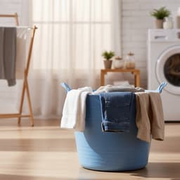 Excellent houseware Flexibele kuip / emmer - blauw - 27 liter - kunststof - 42 x 35 cm — thumbnail 3