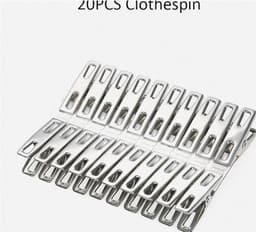 Metalen handdoekclips - set van 20 - stevig en multifunctioneel — thumbnail 1