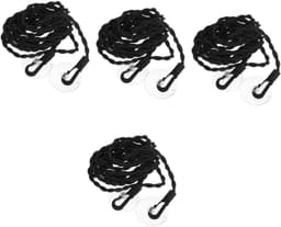 Reiswaslijn Set - Draagbare Waslijn - Buiten Droogrek - Intrekbaar Elastisch Touw - 3 Meter Lengte - Zwart — thumbnail 1