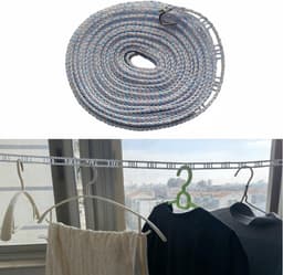 3-Pack Intrekbare Waslijn 8 Meter - Winddicht en Antislip voor Binnen en Buiten — thumbnail 5