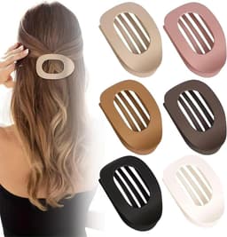 Set van 6 Platte Dunne Haarklemmen met Sterke Klemkracht voor Dames — thumbnail 1