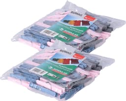 Wasknijpers - 100x stuks - kleurenmix fel - kunststof - groot formaat van 8 cm — thumbnail 2