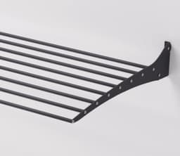 Foxydry Fold 116 cm black wasdroogrek wandmontage clicksysteem - 116 x 50 x 10 cm — thumbnail 2