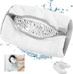 Schoenenwaszak - Herbruikbaar Wasnet Voor Schoenen/Sneakers - 1 stuk - wit — thumbnail 1