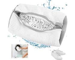 Schoenenwaszak - Herbruikbaar Wasnet Voor Schoenen/Sneakers - 1 stuk - wit
