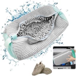 Waszak Schoenen - Laundry bag - Waszakken voor Sneakers - Schoenenwaszak Wasmachine - Schoenenwaszak - Waszak Schoenenzak - 39 x 19 cm - grijs - Polyester — thumbnail 1