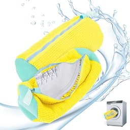 Waszakken voor schoenen - Herbruikbare wasnetten voor wasmachine (2 stuks) 39 x 19 cm, Geel — thumbnail 1