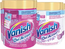 Vanish Oxi Action - Whitening & Wasbooster Poeder - Vlekverwijderaar Voor Witte & Gekleurde Was - 1000g x 4 - Voordeelverpakking — thumbnail 1