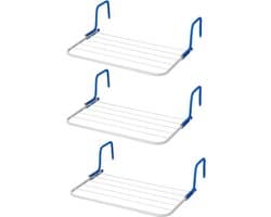 Set van 3x inklapbare wasrekken/droogrekken 3 meter - Camping/camper/reis/thuis/balkon wasrekken/droogrekken — afbeelding 1