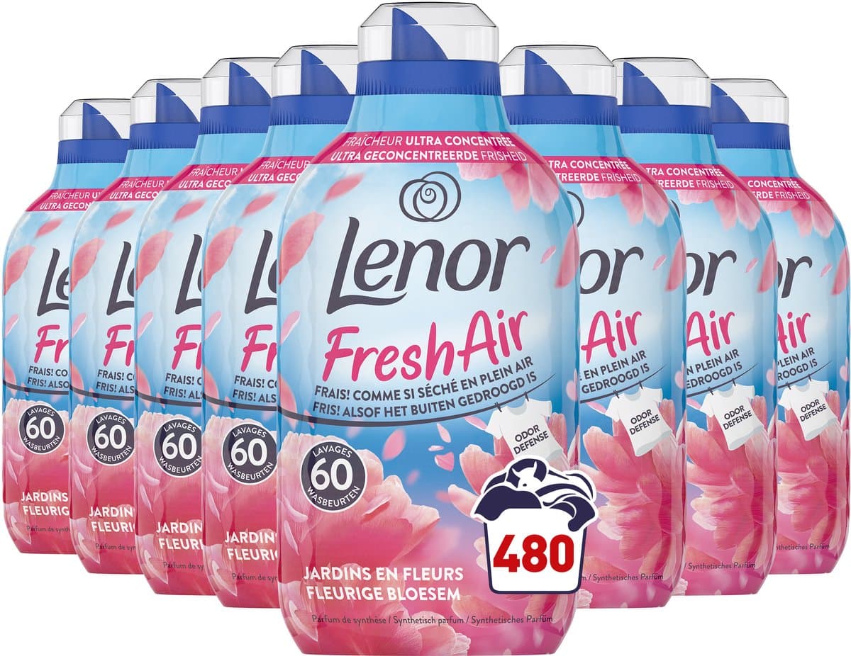 Lenor Fresh Air Wasverzachter Fleurige Bloesem - 8 x 60 Wasbeurten — afbeelding 1